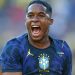 Contra o Egito, último amistoso, Endrick fez o gol decisivo da vitória. Estrela? — Foto: Reprodução