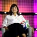 Gal Barradas, diretora executiva de Marketing e Receita da Copa do Mundo Feminina de 2027, fala no último painel do Web Summit Rio 2026 — Foto: Lucas Tavares/Especial para O Globo
