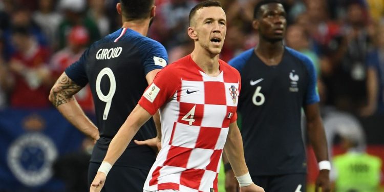 Croácia de Perisic enfrentou a França na final do Mundial de 2018 — Foto: AFP PHOTO / FRANCK FIFE
