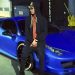 Justin Bieber pintou Ferrari em cor azul; fato não agradou a empresa italiana — Foto: Reprodução/Instagram