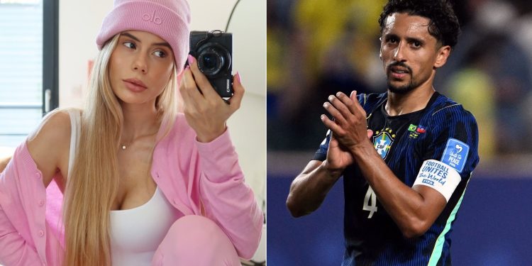 Esposa de Marquinhos revela que ignorou investidas do jogador por meses: 'Me caçando de todo jeito'