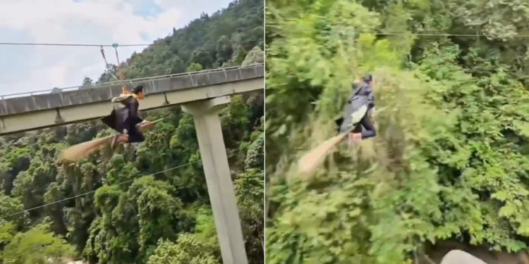 Estilo Harry Potter: parque na Malásia oferece tirolesa sobre floresta em 'voo de vassoura'; vídeo