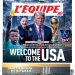 L'equipe, da França, posicionou Donald Trump no centro de todas as polêmicas que cercam o Mundial e representou o presidente da Fifa como um fantoche na capa da edição impressa desta quarta-feira — Foto: Reprodução/X