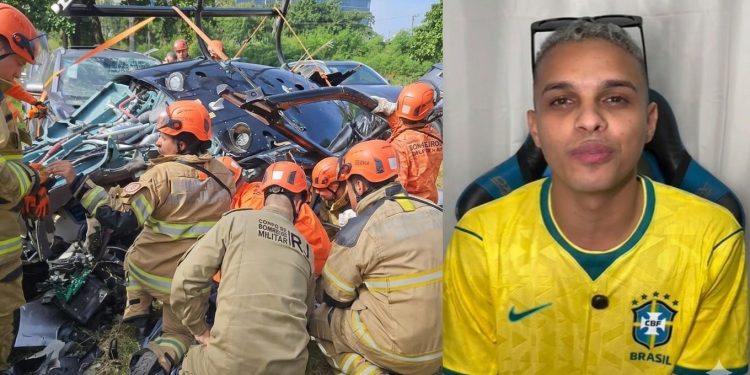 Influenciador brasileiro diz que estaria em helicóptero que caiu no Recreio: 'Já tinha um compromisso'