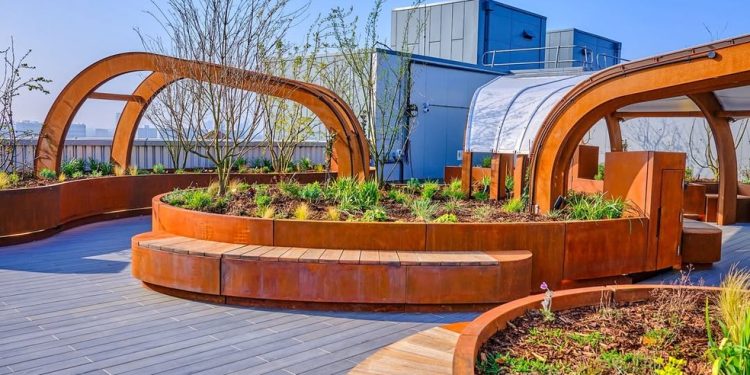 King's College Hospital, em Londres, inaugura jardim no terraço para receber pacientes de unidade de terapia intensiva — Foto: Reprodução / Instagram / @kingscollegehospital
