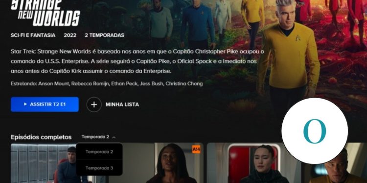 Nota 0: a ausência da primeira temporada da série “Star trek: strange new worlds” no catálogo do Paramount+