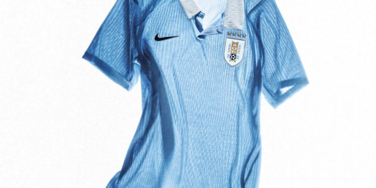 Uniforme principal do Uruguai — Foto: Divulgação Nike
