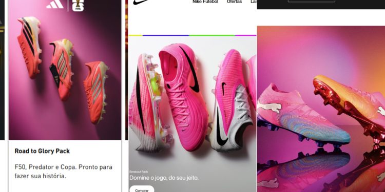 Por que as chuteiras cor-de-rosa brilham na Copa do Mundo e impulsionam vendas no comércio