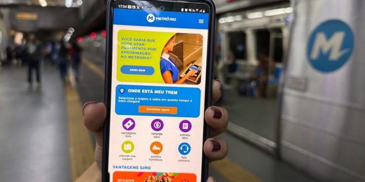O app do MetrôRio ganhou novas funcionalidades — Foto: Divulgação