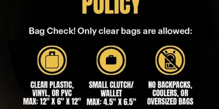 Informações sobre tamanho das bolsas no site da Fifa — Foto: Reprodução