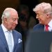 Rei Charles III encontrou-se com Donald Trump na Casa Branca em abril de 2026 — Foto: Mandel Ngan/AFP