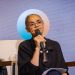 Former Minister Marina Silva at a panel during the Emergency Climate Brake Forum at Rio Nature & Climate Week — Foto: Publicity photo