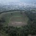 Campo sobre o vulcão Teoca, na Cidade do México — Foto: Reprodução: AFP