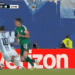 Lance de Messi que poderia ter gerado cartão vermelho, na avaliação dos argelinos — Foto: Reprodução/FOX TV
