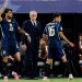 Técnico Carlo Ancelotti, Lucas Paquetá e Douglas Santos em Brasil x Haiti pela Copa do Mundo — Foto: Charly Triballeau / AFP
