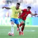 Casemiro em ação na partida da seleção brasileira contra o Marrocos — Foto: Kevin C. Cox/Getty Images via AFP