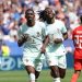 Dembélé marcou três vezes em goleada da França — Foto: FRANCK FIFE / AFP