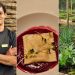 O chef Igor Barroso, o ravióli de cará-moela e a horta do Parador Lumiar — Foto: Cláudia Meneses / Agência O Globo
