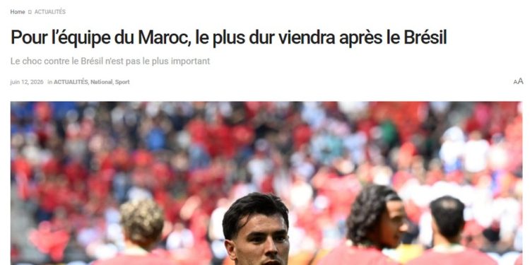 Análise publicada pelo jornal marroquino Actu Maroc — Foto: Reprodução