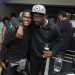 Seu Jorge e Pretinho da Serrinha dividem a noite no Village Superbet, no Jockey — Foto: Barbara Lopes