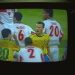 Televisão transmite jogo entre Brasil e Marrocos na Copa do Mundo de 1998 — Foto: Frederico Rozario/Agência O Globo/16-6-1998