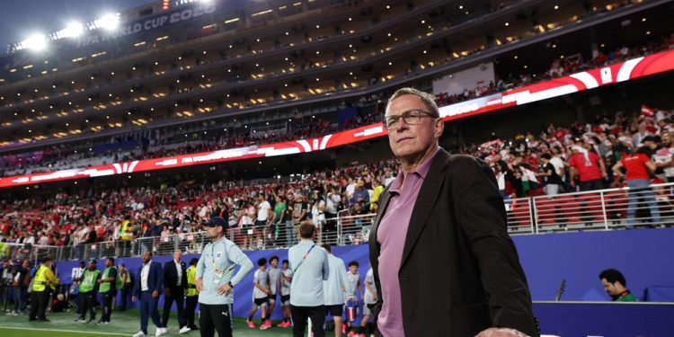Ralf Rangnick, técnico da Áustria — Foto: STU FORSTER/Getty Images via AFP