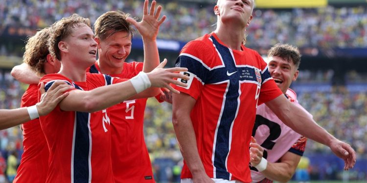 Noruega trocou mais passes que o Brasil — Foto: AL Bello/AFP