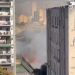 Chamas e densa coluna de fumaça assustam moradores após incêndio atingir terreno baldio em Vila Isabel