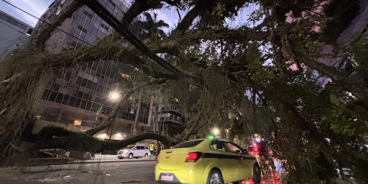 Inmet tem alerta de ventos para todo o litoral de SP e parte da costa do RJ para esta quarta-feira