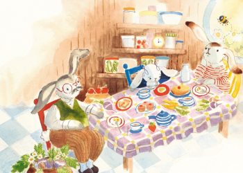 Ilustração de Lauren O'Hara para o livro "A coelhinha Mei Mei", de Laufey — Foto: Divulgação/Companhia das Letrinhas