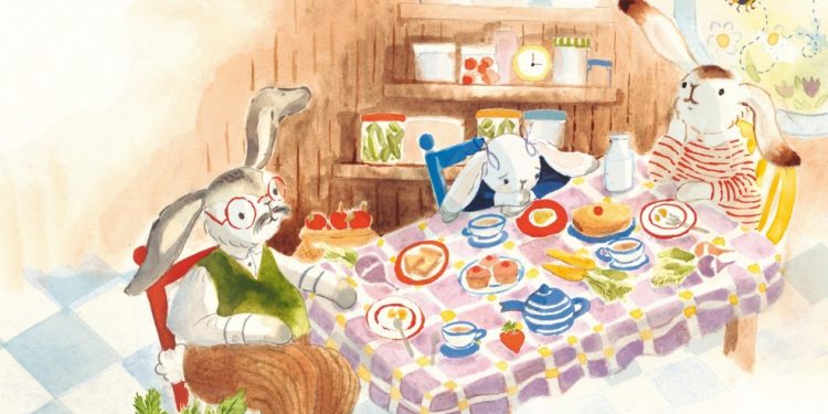 Ilustração de Lauren O'Hara para o livro "A coelhinha Mei Mei", de Laufey — Foto: Divulgação/Companhia das Letrinhas
