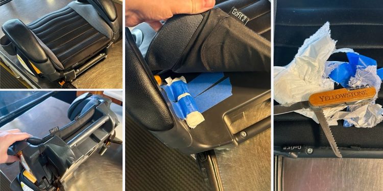 Passageiro tenta embarcar com faca escondida em cadeirinha infantil em aeroporto dos EUA