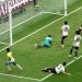 Vinicius Junior acerta a trave em Brasil x Japão pela 2ª fase da Copa do Mundo 2026 — Foto: Molly Darlington / GETTY IMAGES NORTH AMERICA / Getty Images via AFP