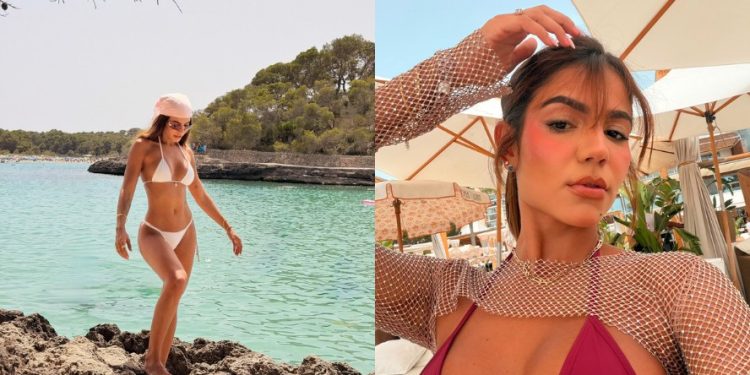 Tendências do 'Eurosummer': ex-BBB Hariany mostra detalhes de looks com kimonos, tranças e fones de ouvido na Espanha