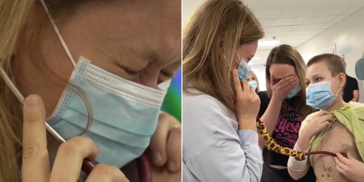 Vídeo: Mãe escuta coração da filha morta em peito de menino transplantado e comove a web