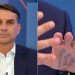 'Cola' de Flávio Bolsonaro na Globo: saiba o que estava escrito na mão do senador