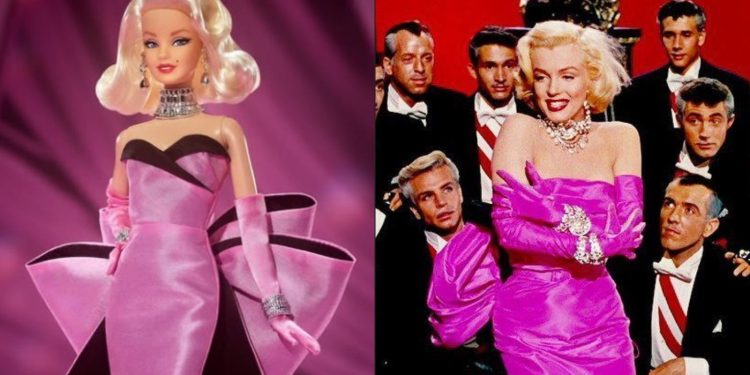100 anos de Marilyn Monroe: atriz ganha Barbie inspirada em vestido icônico de 'Os Homens Preferem as Loiras'