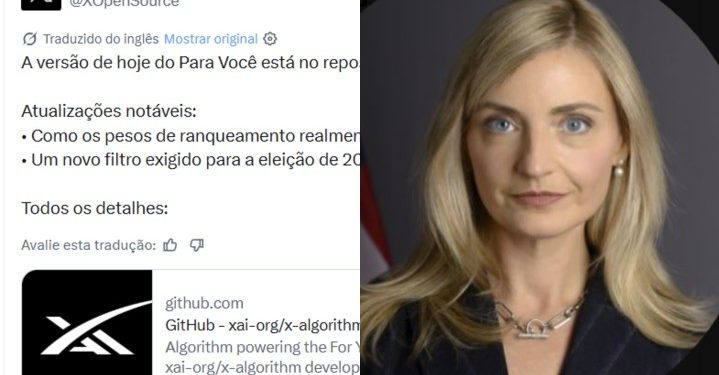 Autoridade do governo Trump cita 'censura' do Brasil após mudança de algoritmo do X para as eleições