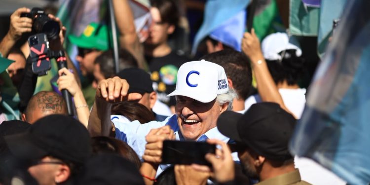 Caiado inicia campanha em Goiás com críticas ao PL e diz ser o único capaz de derrotar Lula: ‘Eles estão desesperados’