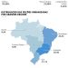 Com maior ocupação no litoral e no Sudeste, país ganhou 560 campos de futebol de área urbanizada por dia em quatro anos