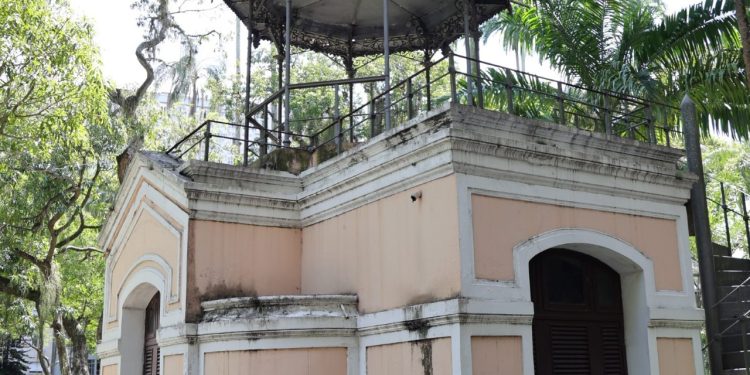 Coreto centenário do Museu da República será restaurado por R$ 1,6 milhão