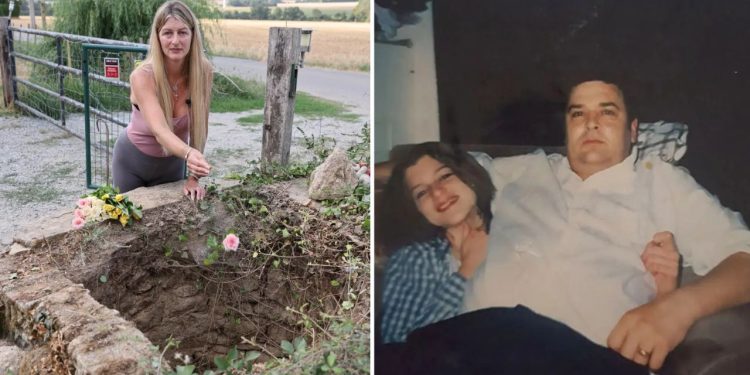 Dia dos Pais: após 25 anos de busca, filha encontra restos do pai e leva flores ao poço onde ele foi enterrado na França