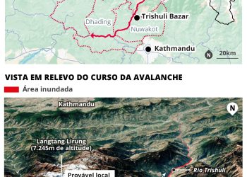 Exército do Nepal resgata pessoas presas em túnel após enchente com apoio de helicópteros; veja vídeo