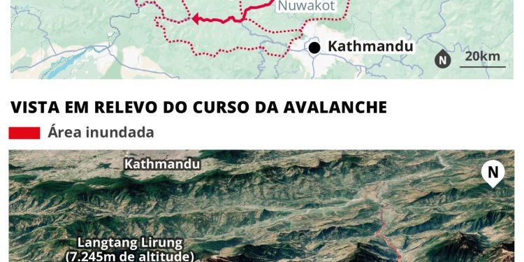 Exército do Nepal resgata pessoas presas em túnel após enchente com apoio de helicópteros; veja vídeo
