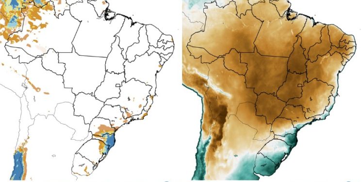 Fim de semana terá temporais no Sul e no Rio, enquanto calor e baixa umidade avançam pelo interior do país; veja previsão