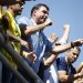 Flávio Bolsonaro promete guerra aos 'narcoterroristas’ em comício com Douglas Ruas em Nova Iguaçu