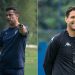 Ídolos do Fluminense e amigos, Fred e Thiago Neves se reencontram à beira do campo em Xerém pelo sub-20 do Carioca