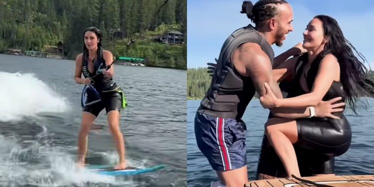 Kim Kardashian compartilha vídeo de viagem com os filhos e o namorado Lewis Hamilton; vídeo