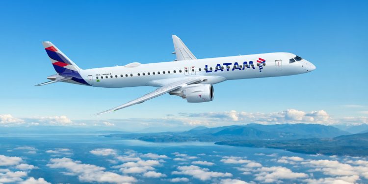 Latam utilizará novos aviões da Embraer em 42 rotas, com quatro novos destinos, até março de 2027