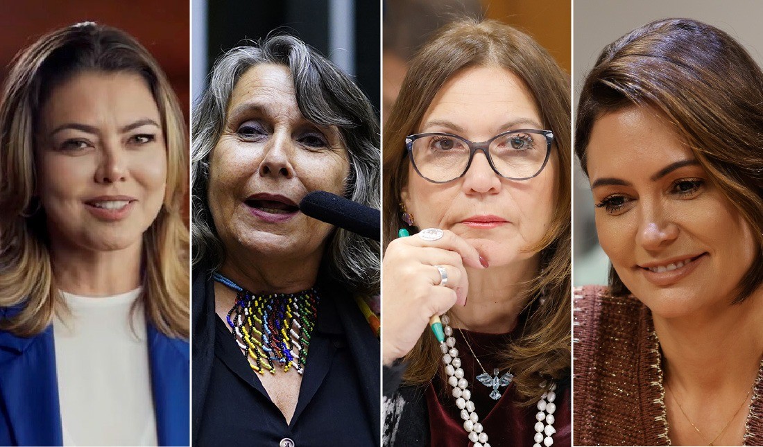 Quaest: Michelle Bolsonaro lidera disputa pelo Senado no DF com 25%, seguida de Leila do Vôlei, com 17%, Erika Kokay, com 12%, e Bia Kicis, com 9%
